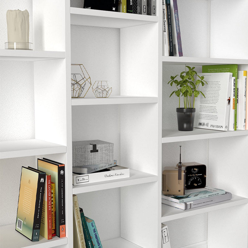 Βιβλιοθήκη Ample  χρώμα λευκό 125x22x135,7εκ.