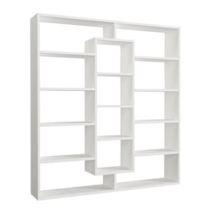 Βιβλιοθήκη Ample  χρώμα λευκό 125x22x135,7εκ.
