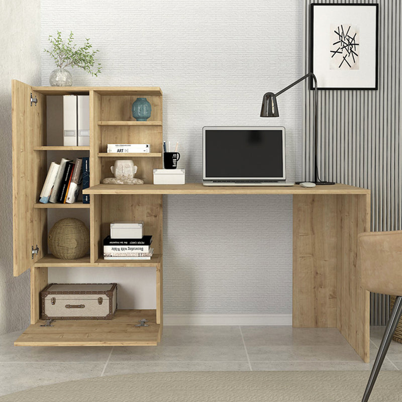 Γραφείο εργασίας Domingo  χρώμα sapphire oak 149,5x60x120εκ.