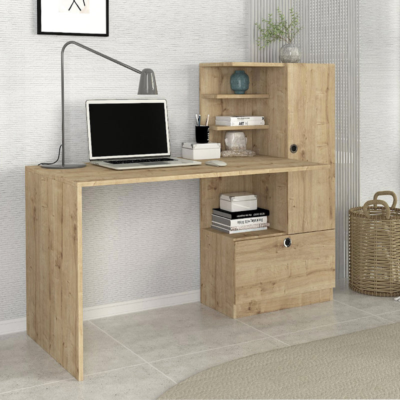 Γραφείο εργασίας Merino  χρώμα sapphire oak 149,5x61,8x120εκ.