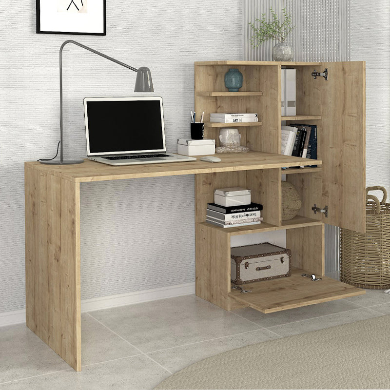Γραφείο εργασίας Merino  χρώμα sapphire oak 149,5x61,8x120εκ.