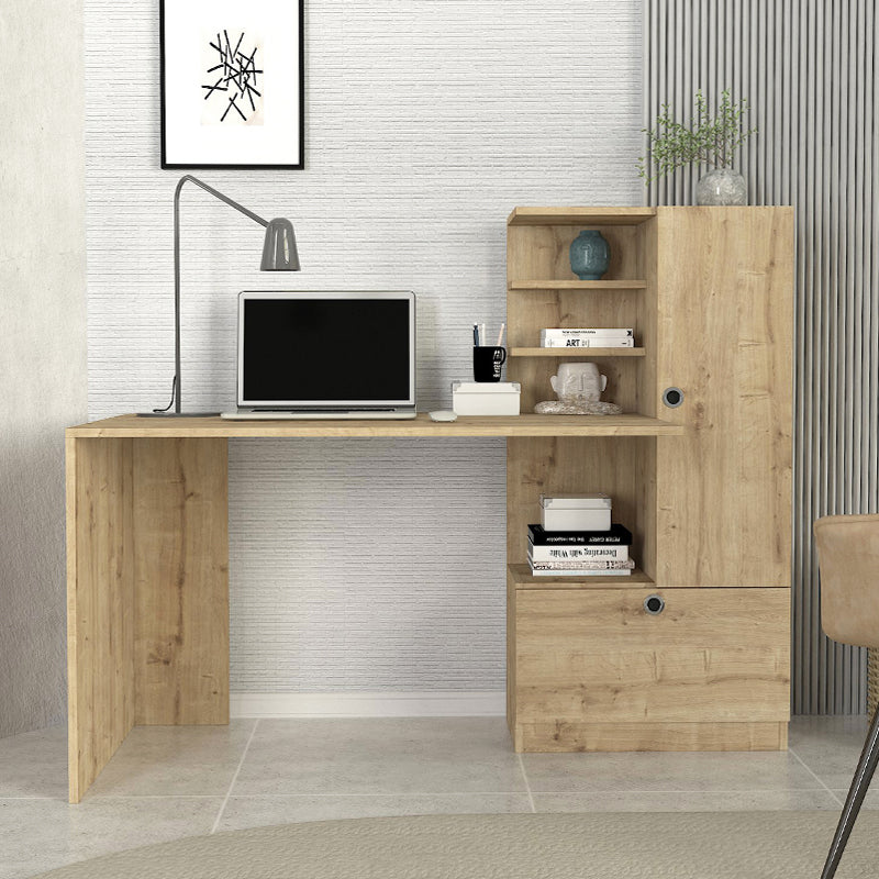 Γραφείο εργασίας Merino  χρώμα sapphire oak 149,5x61,8x120εκ.