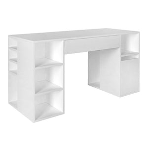 Γραφείο εργασίας Pontus  χρώμα λευκό 145x60x74,4εκ. - Pakobazaar