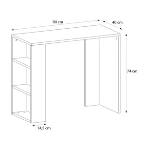 Γραφείο εργασίας Netenia  χρώμα sapphire oak 90x40x74εκ.