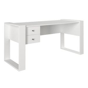 Γραφείο εργασίας Fernando  χρώμα λευκό 158,4x60x72,2εκ.