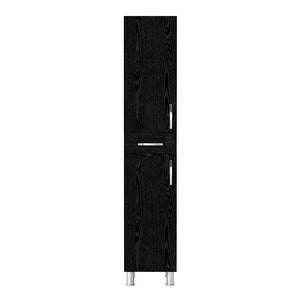 Ντουλάπι κουζίνας - μπάνιου Selina  χρώμα sencron black 35x31x179εκ.