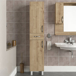 Ντουλάπι κουζίνας - μπάνιου Selina  χρώμα sapphire oak 35x31x179εκ. - Pakobazaar