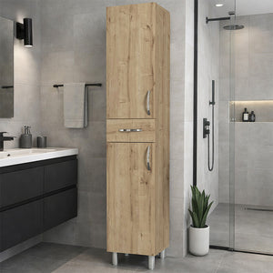 Ντουλάπι κουζίνας - μπάνιου Selina  χρώμα sapphire oak 35x31x179εκ. - Pakobazaar