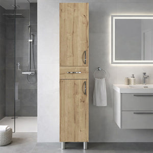 Ντουλάπι κουζίνας - μπάνιου Selina  χρώμα sapphire oak 35x31x179εκ. - Pakobazaar