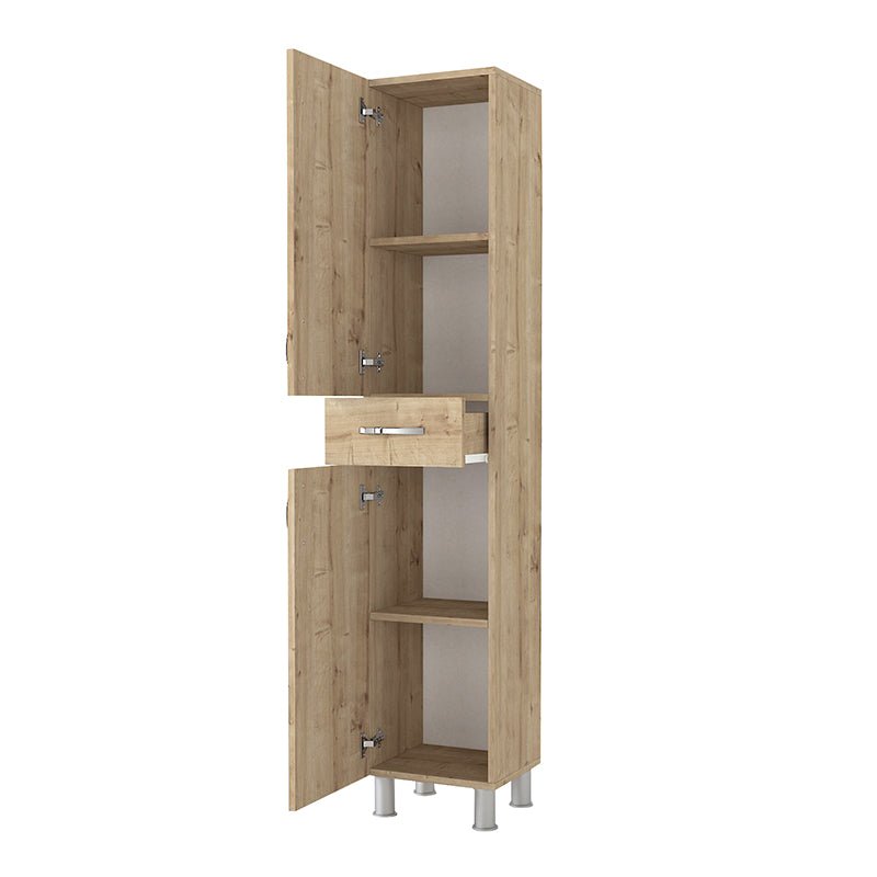 Ντουλάπι κουζίνας - μπάνιου Selina  χρώμα sapphire oak 35x31x179εκ. - Pakobazaar