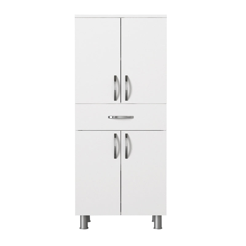 Ντουλάπι κουζίνας - μπάνιου Montana  χρώμα λευκό 59,4x31,5x140εκ. - Pakobazaar