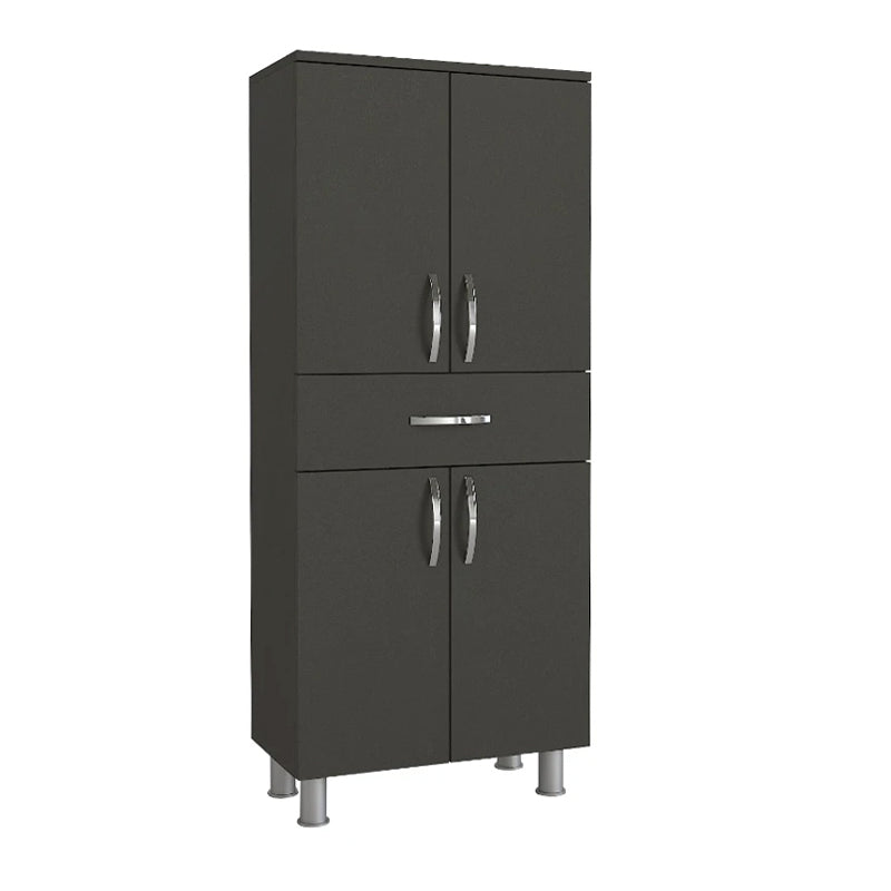 Ντουλάπι κουζίνας - μπάνιου Montana  χρώμα ανθρακί 59,4x31,5x140εκ.