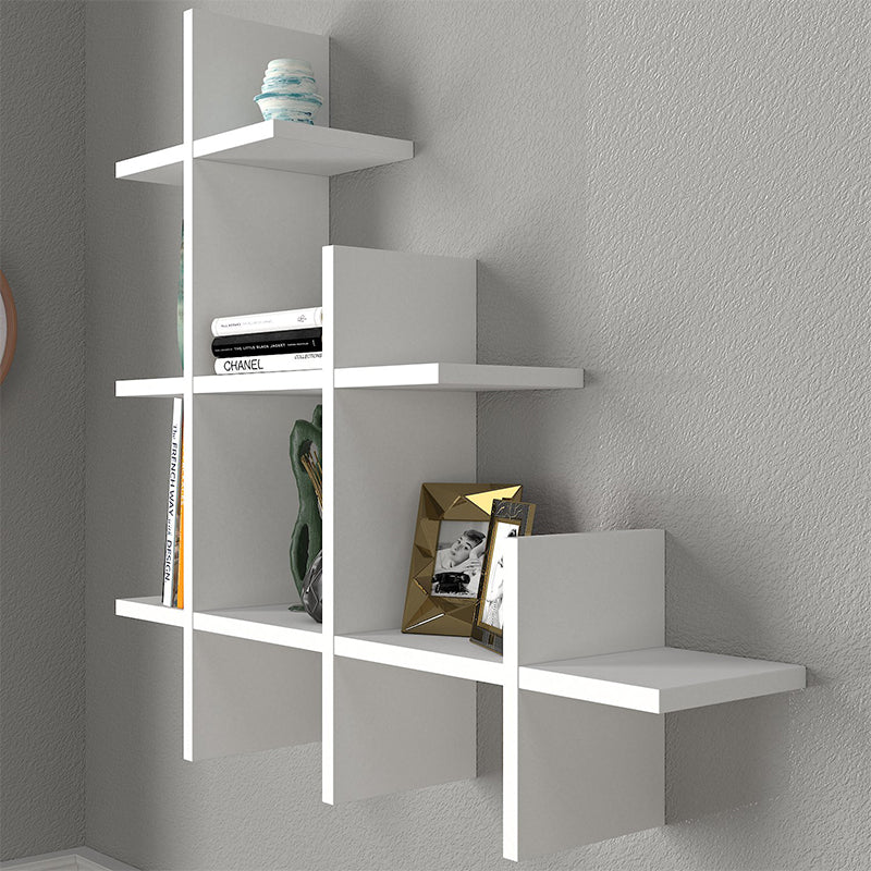 Ραφιέρα τοίχου Juke  χρώμα λευκό 81,8x18x80εκ. - Pakobazaar