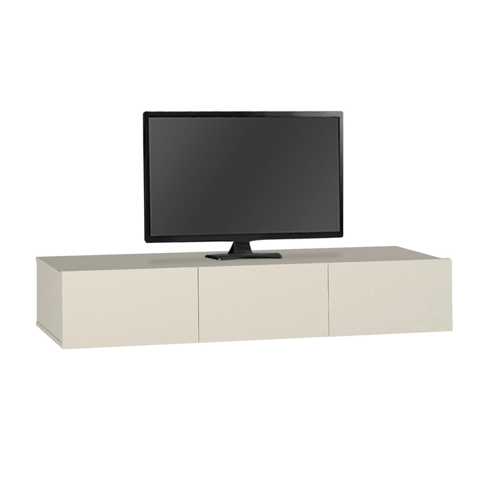 Έπιπλο τηλεόρασης επιτοίχιο Damla  με LED χρώμα sandstone 180x29,5x29,5εκ.