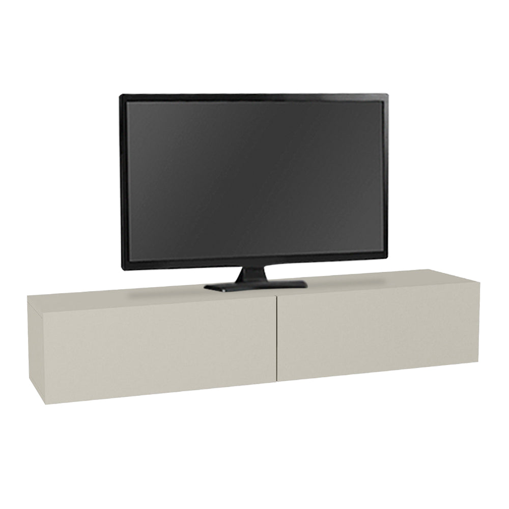 Έπιπλο τηλεόρασης επιτοίχιο Aristo  με LED χρώμα sandstone 135x31,6x25εκ.