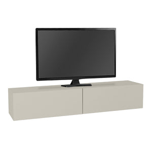 Έπιπλο τηλεόρασης επιτοίχιο Aristo  με LED χρώμα sandstone 135x31,6x25εκ.
