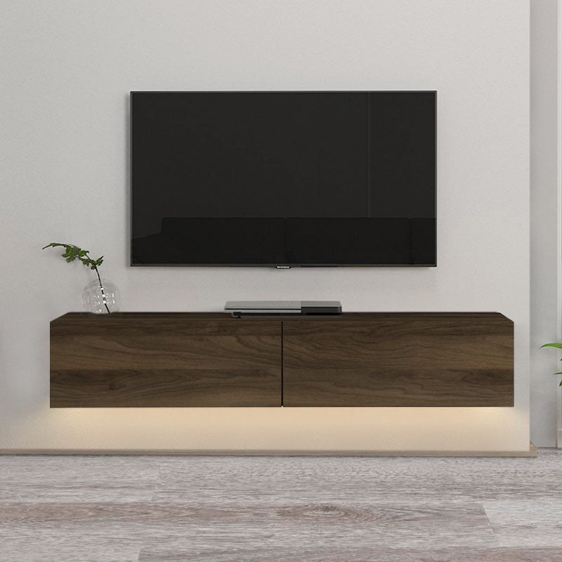 Έπιπλο τηλεόρασης επιτοίχιο Aristo  με LED χρώμα καρυδί 135x31,6x25εκ. - Pakobazaar