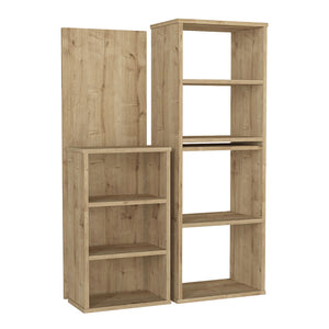 Γραφείο εργασίας πολυμορφικό Last  χρώμα sapphire oak 119x44,7x123εκ.