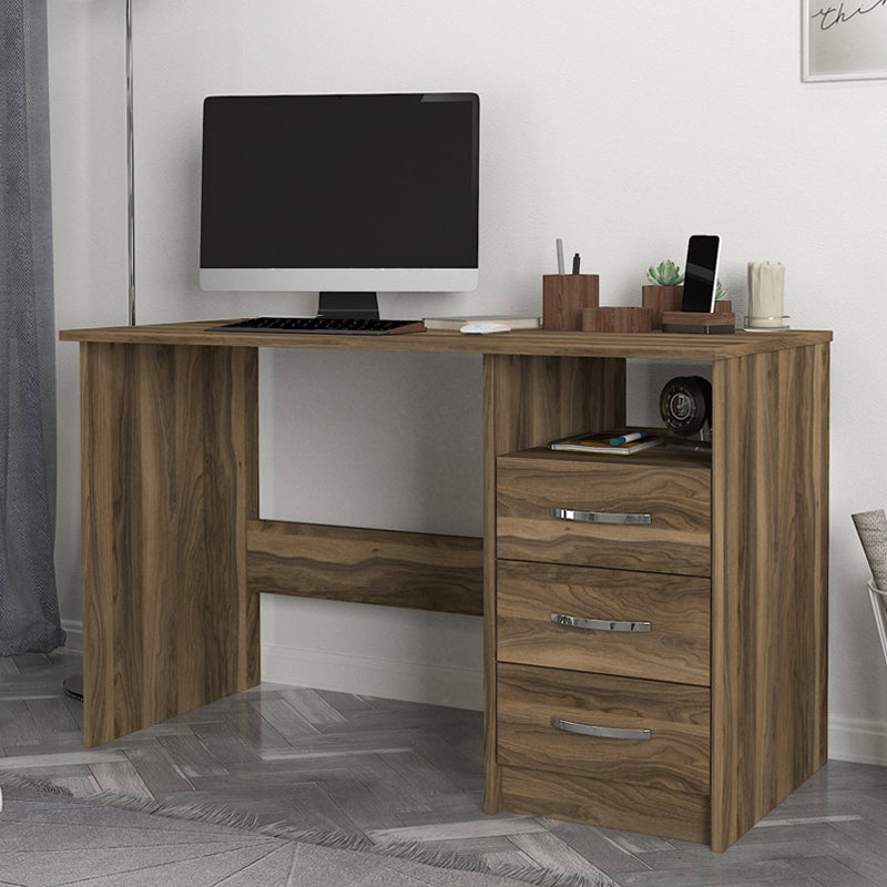 Γραφείο εργασίας Eldoris  χρώμα καρυδί 120x60x75εκ.