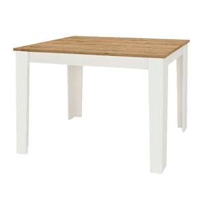 Τραπέζι Darlen  χρώμα λευκό - sapphire oak 110x72x74εκ.