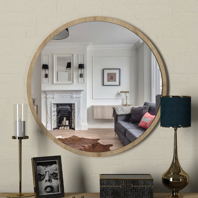 Καθρέπτης τοίχου Glob Μegapap χρώμα sapphire oak 59x2x59εκ.