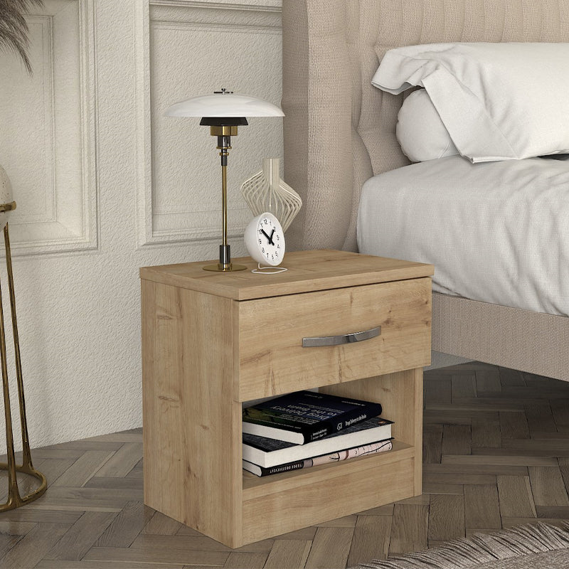 Κομοδίνο Lube  χρώμα sapphire oak 40x28,2x40εκ.
