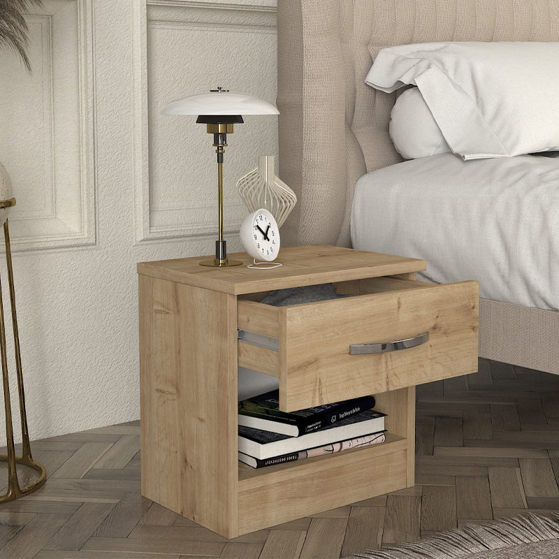 Κομοδίνο Lube  χρώμα sapphire oak 40x28,2x40εκ.