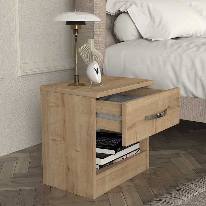 Κομοδίνο Lube  χρώμα sapphire oak 40x28,2x40εκ.