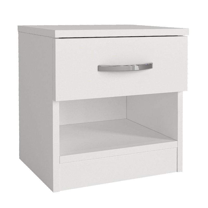 Κομοδίνο Lube  χρώμα λευκό 40x28,2x40εκ.