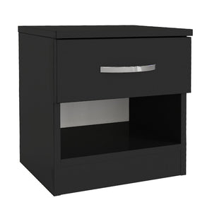 Κομοδίνο Lube  χρώμα μαύρο 40x28,2x40εκ.