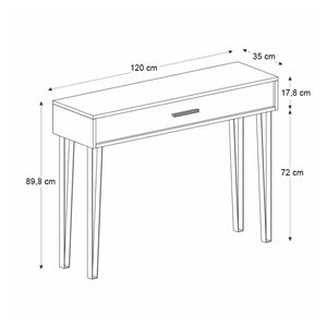 Κονσόλα Rochel  χρώμα atlantic pine 120x35x89,8εκ.
