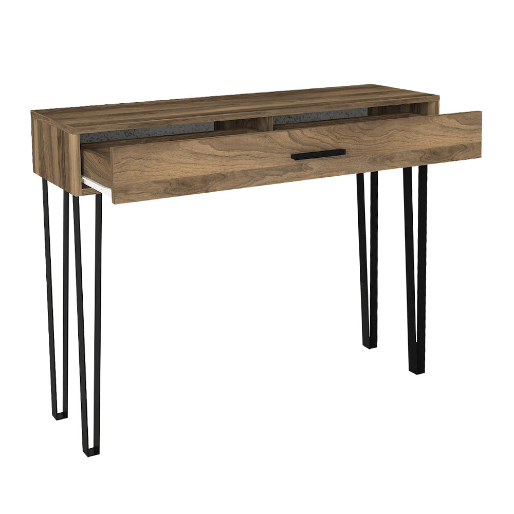 Κονσόλα Rochel  χρώμα καρυδί 120x35x89,8εκ.