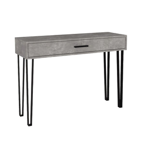 Κονσόλα Rochel  χρώμα γκρι σκυροδέματος 120x35x89,8εκ.