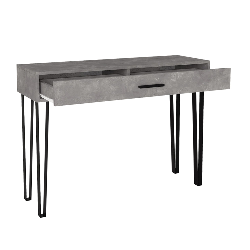 Κονσόλα Rochel  χρώμα γκρι σκυροδέματος 120x35x89,8εκ.