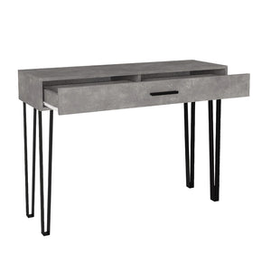 Κονσόλα Rochel  χρώμα γκρι σκυροδέματος 120x35x89,8εκ.