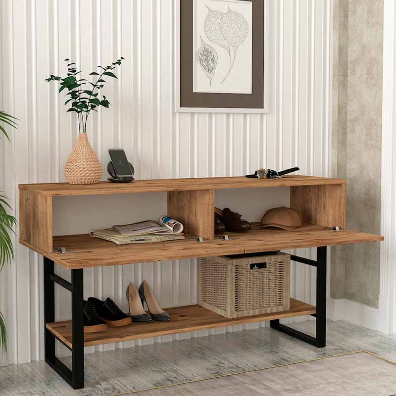 Κονσόλα Aron  χρώμα atlantic pine 138,8x41x75,7εκ.