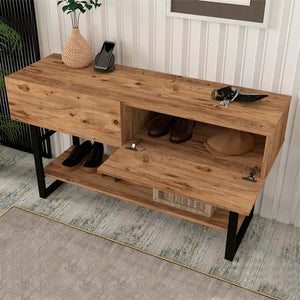 Κονσόλα Aron  χρώμα atlantic pine 138,8x41x75,7εκ.