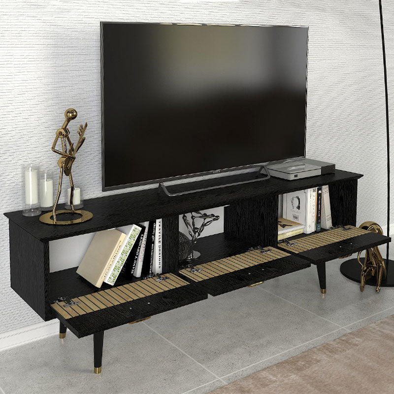 Έπιπλο τηλεόρασης Bolea  χρώμα modern black 150x35x49,7 εκ. - Pakobazaar