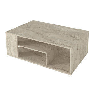Τραπεζάκι σαλονιού Abdera  χρώμα travertine 110x60x42εκ. - Pakobazaar
