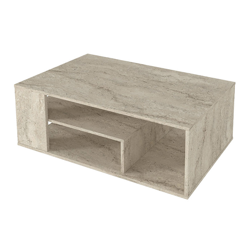 Τραπεζάκι σαλονιού Abdera  χρώμα travertine 110x60x42εκ. - Pakobazaar
