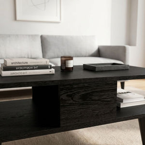 Τραπεζάκι σαλονιού Andros  χρώμα sencron black 90x54x39,6εκ. - Pakobazaar