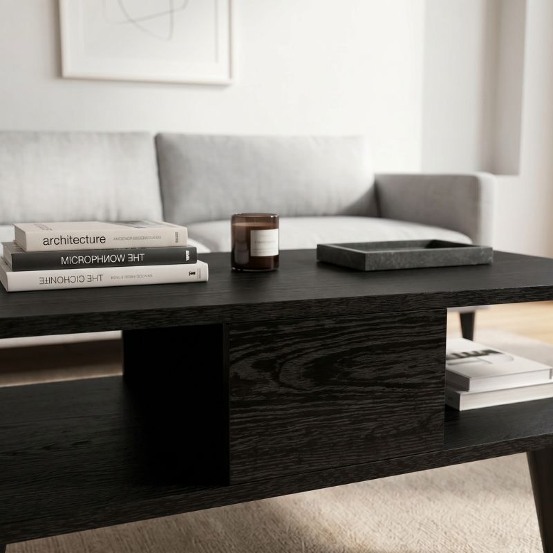 Τραπεζάκι σαλονιού Andros  χρώμα sencron black 90x54x39,6εκ. - Pakobazaar