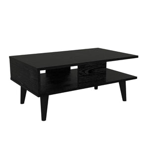 Τραπεζάκι σαλονιού Andros  χρώμα sencron black 90x54x39,6εκ. - Pakobazaar