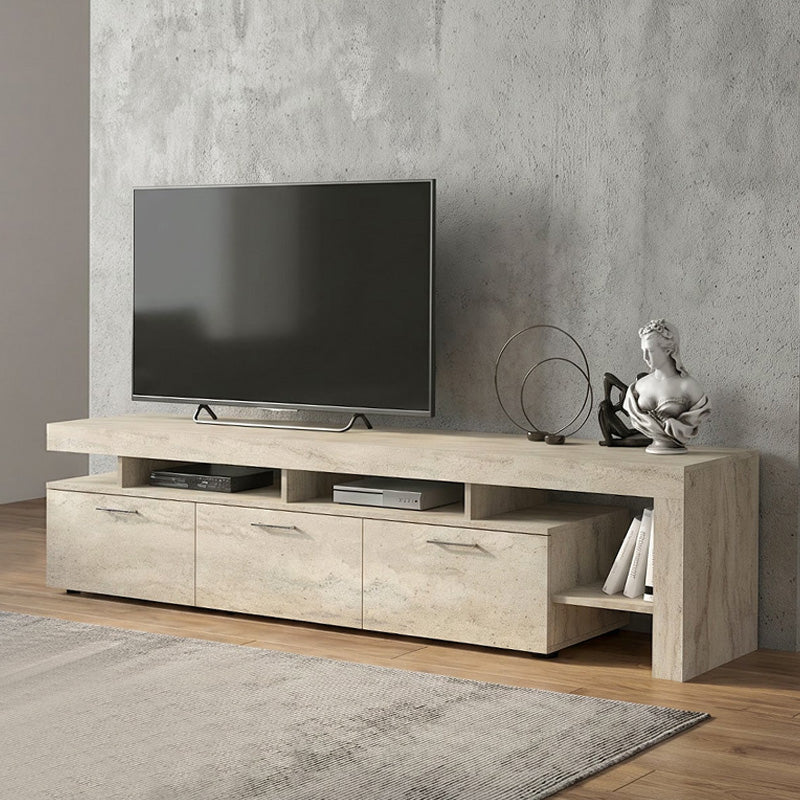 Έπιπλο τηλεόρασης Acnes  χρώμα travertine 220x40x52εκ. - Pakobazaar
