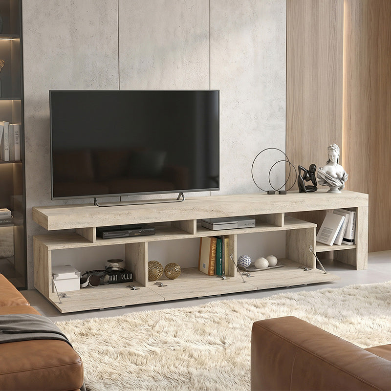Έπιπλο τηλεόρασης Acnes  χρώμα travertine 220x40x52εκ. - Pakobazaar