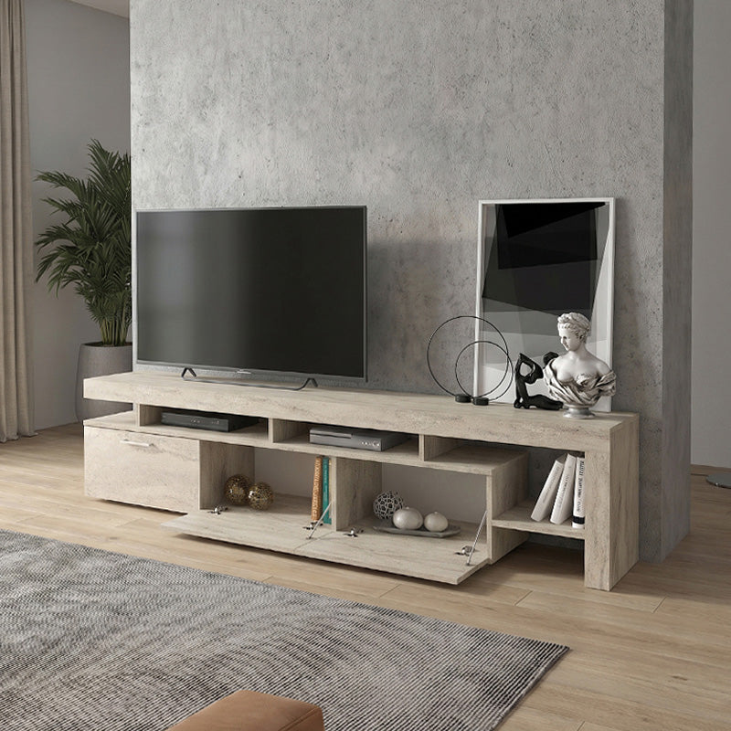 Έπιπλο τηλεόρασης Acnes  χρώμα travertine 220x40x52εκ. - Pakobazaar