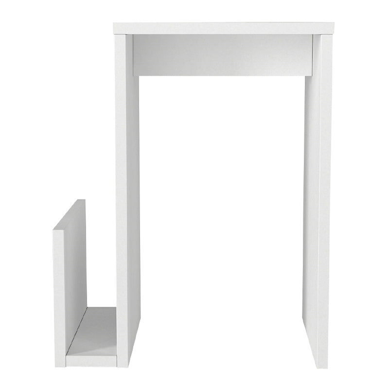 Τραπεζάκι βοηθητικό Regnar  χρώμα λευκό  43,1x33,5x52εκ.