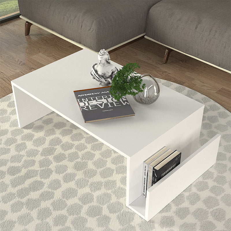 Τραπεζάκι σαλονιού Regnar  χρώμα λευκό 100,6x55x31,8εκ.