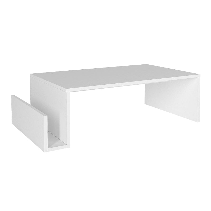 Τραπεζάκι σαλονιού Regnar  χρώμα λευκό 100,6x55x31,8εκ.