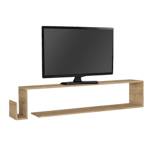 Έπιπλο τηλεόρασης επιτοίχιο Regnar  χρώμα sapphire oak 168,6x25x31,8εκ.